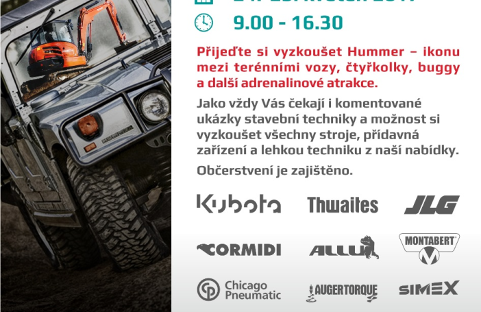 Vyzkoušejte si stavební stroje z naší nabídky